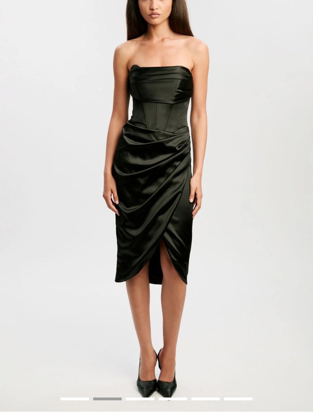 Bardot Black Jamila Corset Dress In Black-Sz US 4/Small
